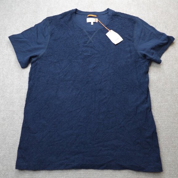 Jack Spade Shirt XL Blue Navy Terry Atkins Textured NEW - Picture 1 of 7